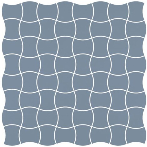 Paradyż Modernizm blue mozaika prasowana K.3,6x4,4  30,86x30,86