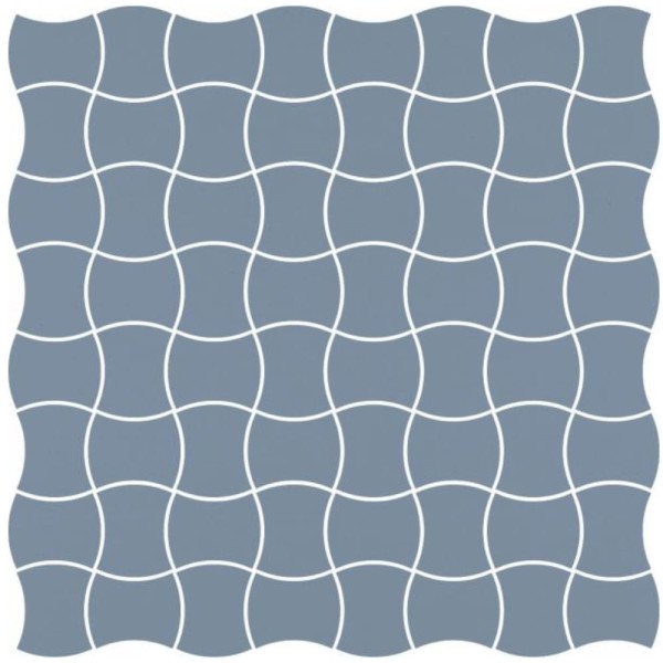 Paradyż Modernizm blue mozaika prasowana K.3,6x4,4  30,86x30,86
