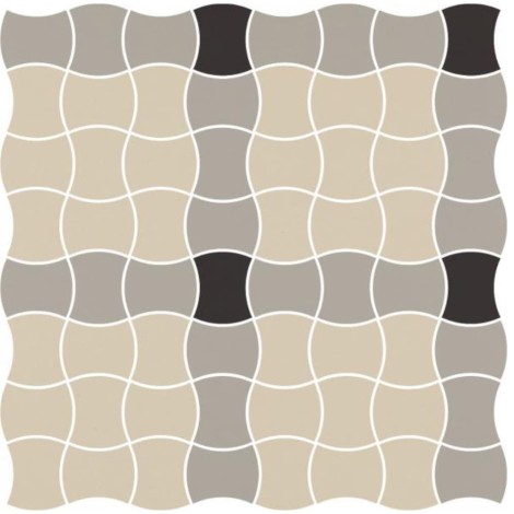 Paradyż Modernizm grys mozaika prasowana mix A. K.3,6x4,4  30,86x30,86.