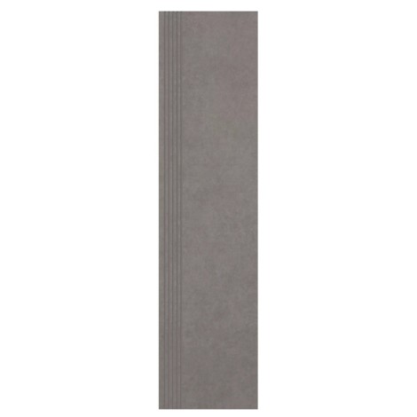 Paradyż Intero płytka gresowa nieszkliwiona stopnica matowa grys 29,8x119,8 cm