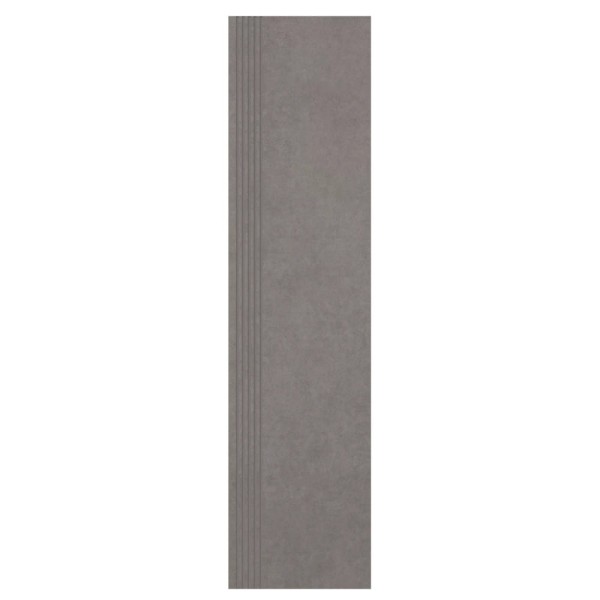 Paradyż Intero płytka gresowa nieszkliwiona stopnica matowa grys 29,8x119,8 cm