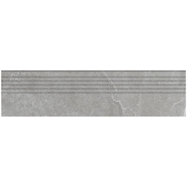 Tubądzin Grand Cave grey stopnica płytka gresowa 119,8*29,6*0,8