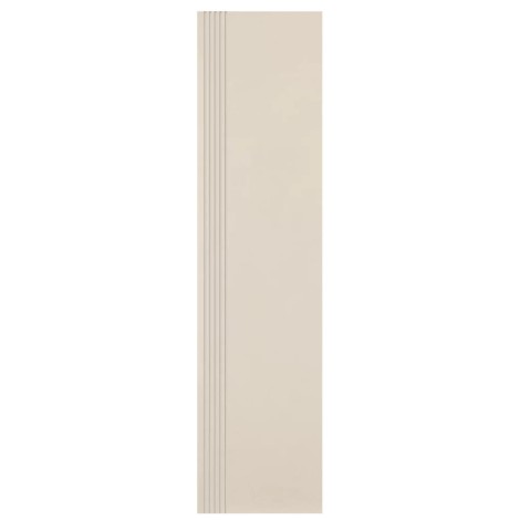 Paradyż Intero płytka gresowa nieszkliwiona stopnica matowa bianco 29,8x119,8 cm