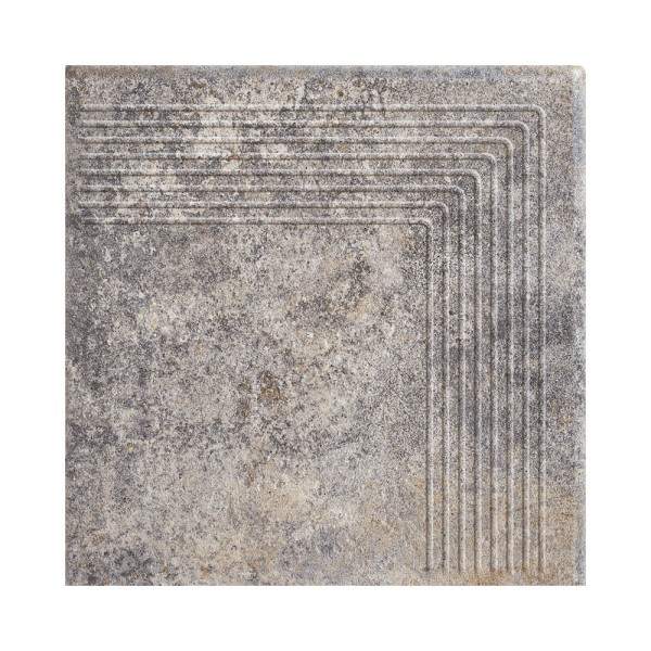 Paradyż Viano grys stopnica narożna 30x30 cm