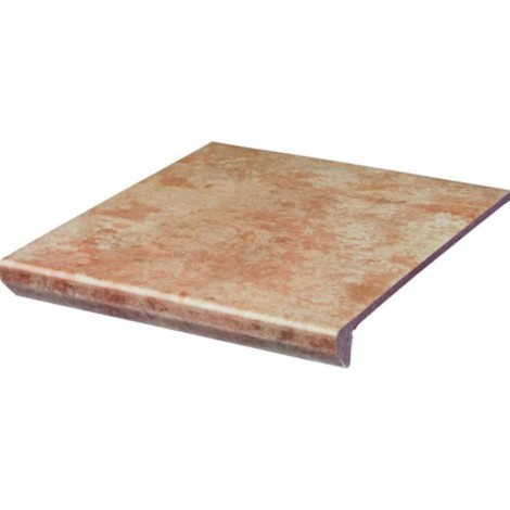 Paradyż Ilario beige płytka klinkierowa stopnica prosta z kapinosem beż 30*33