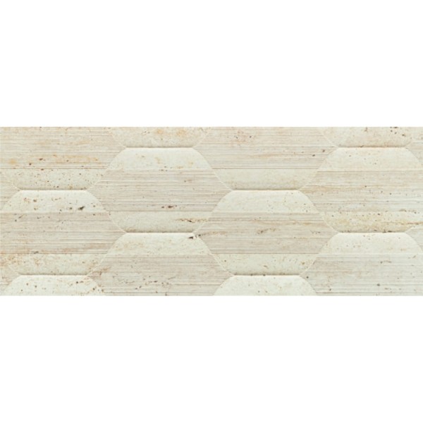 Tubądzin Tissue ivory str płytka ścienna strukturalna kość słoniowa 29,8x74,8