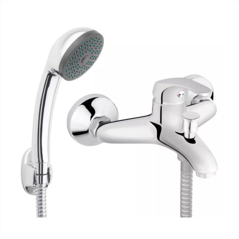 Ferro Basic bateria wannowa z kompletem natryskowym chrom