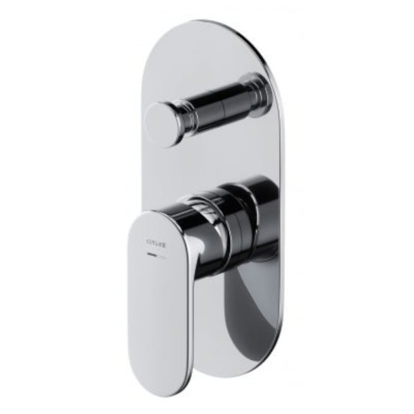 Cersanit Crea bateria wannowo-natryskowa podtynkowa z boksem chrom