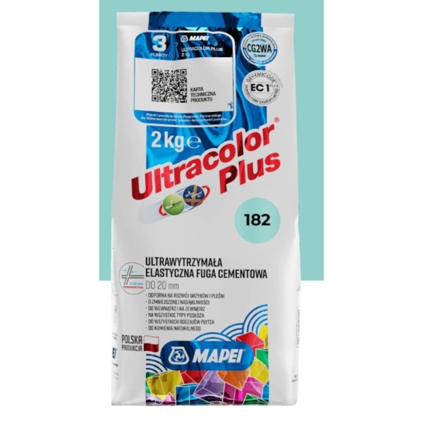 Mapei Ultracolor fuga cementowa w kolorze turmann, numer 182 2kg