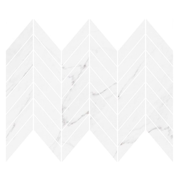 Cersanit Marinel white chevron mozaika błyszcząca 25,5 x 29,8