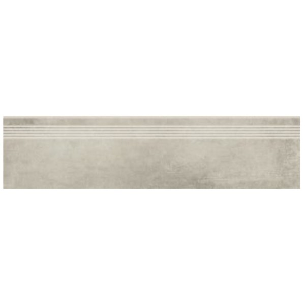Cersanit Grava  light grey płytka gresowa stopnica 29,8x119,8 cm