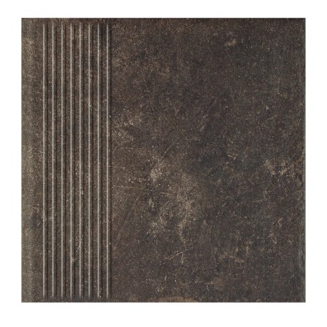 Paradyż Scandiano brown struktura klinkier stopnica prosta 30x30cm
