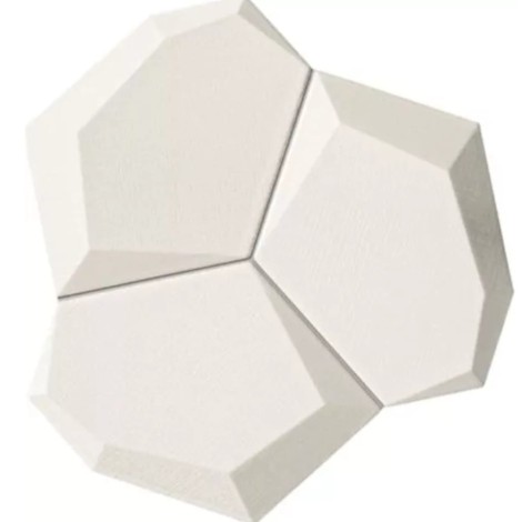 Domino Velo bianco mozaika ścienna 21x19 cm