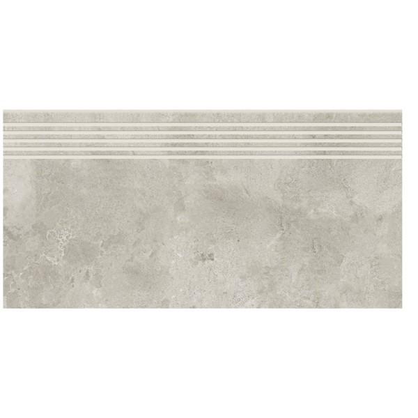Opoczno Quenos light grey stopnica 30x60 cm