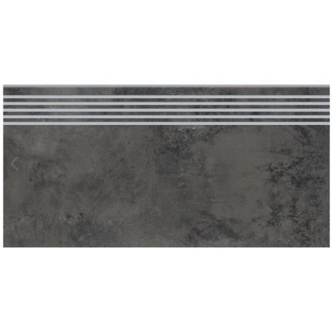 Opoczno Quenos graphite stopnica 30x60 cm.
