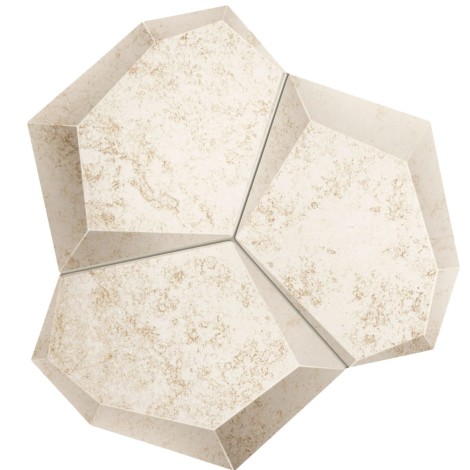 Domino Alabaster Shine white mozaika 21x19 cm