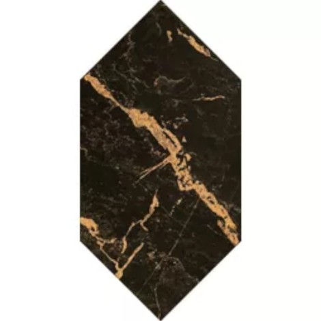 Domino Caramell gold form dekor heksagon 22,5x14,8 cm