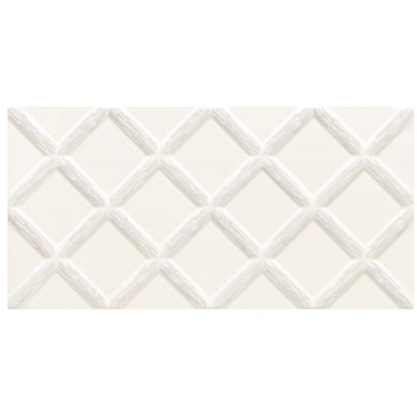 Domino Burano white inserto dekor ścienny 30,8x60,8 cm
