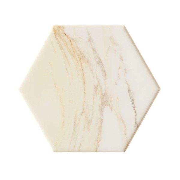 Domino Flare white hex płytka ścienna 12,5 x 11.