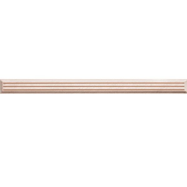 Domino Navara beige struktura listwa ścienna 2,8 x 36.